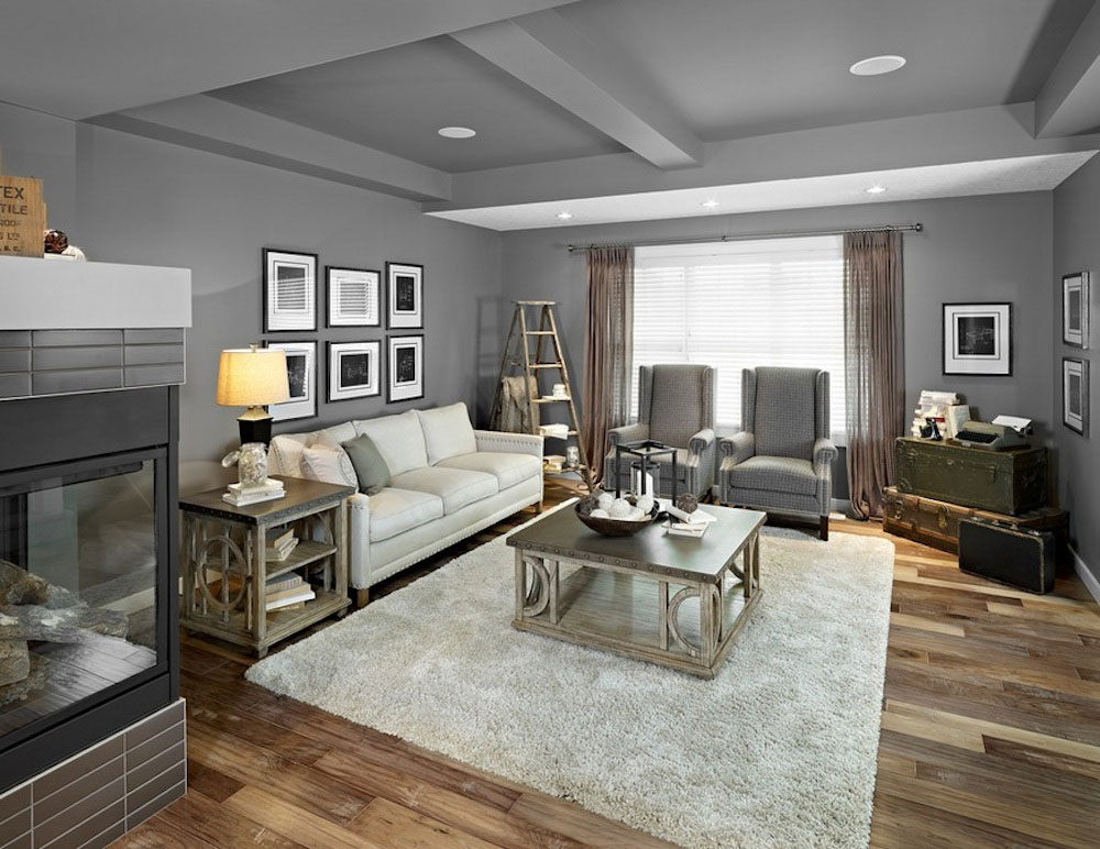 design a rectangular living room