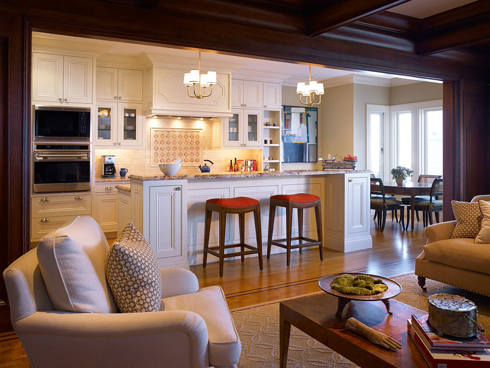 kitchen into living room design
