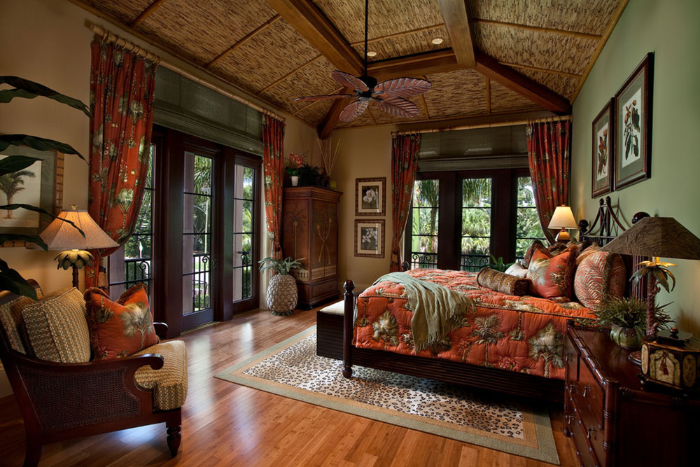 Tropical Themed Bedroom Decor