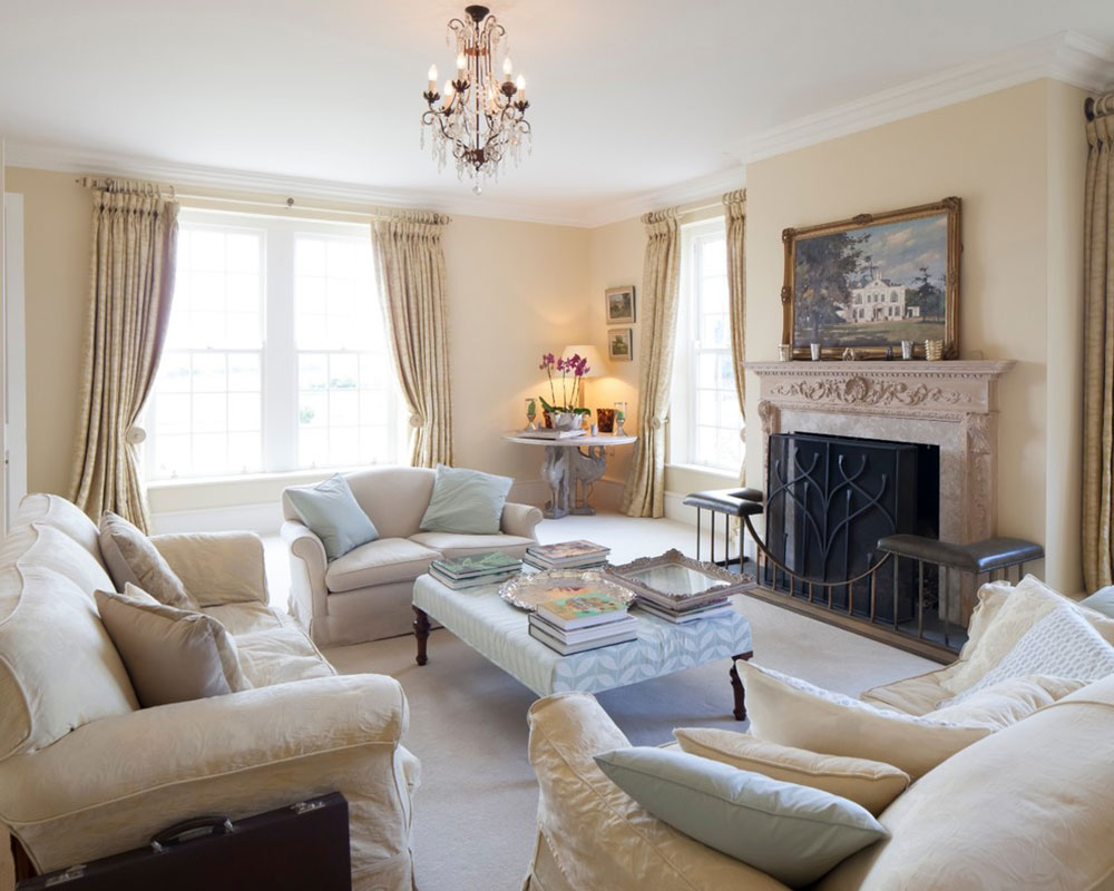 modern beige living room