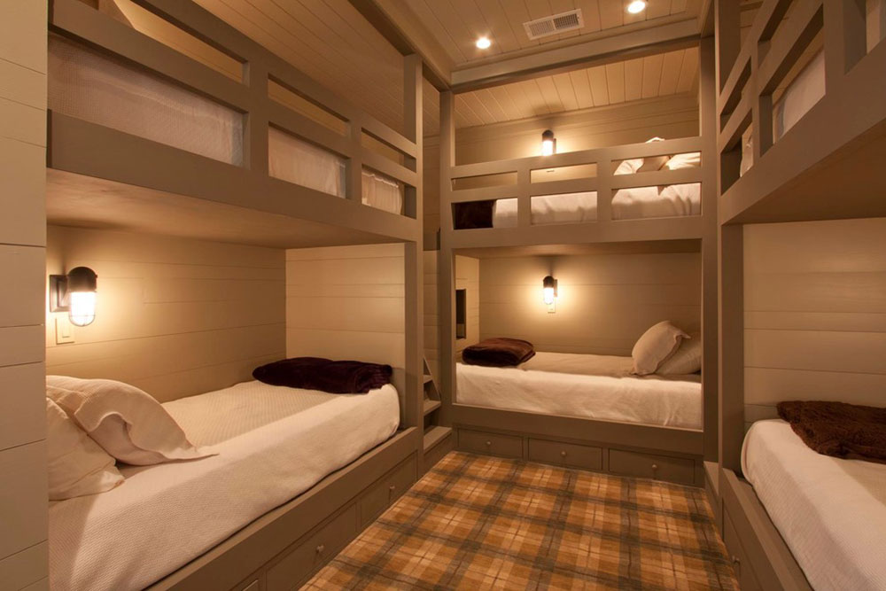 bunk bed split room