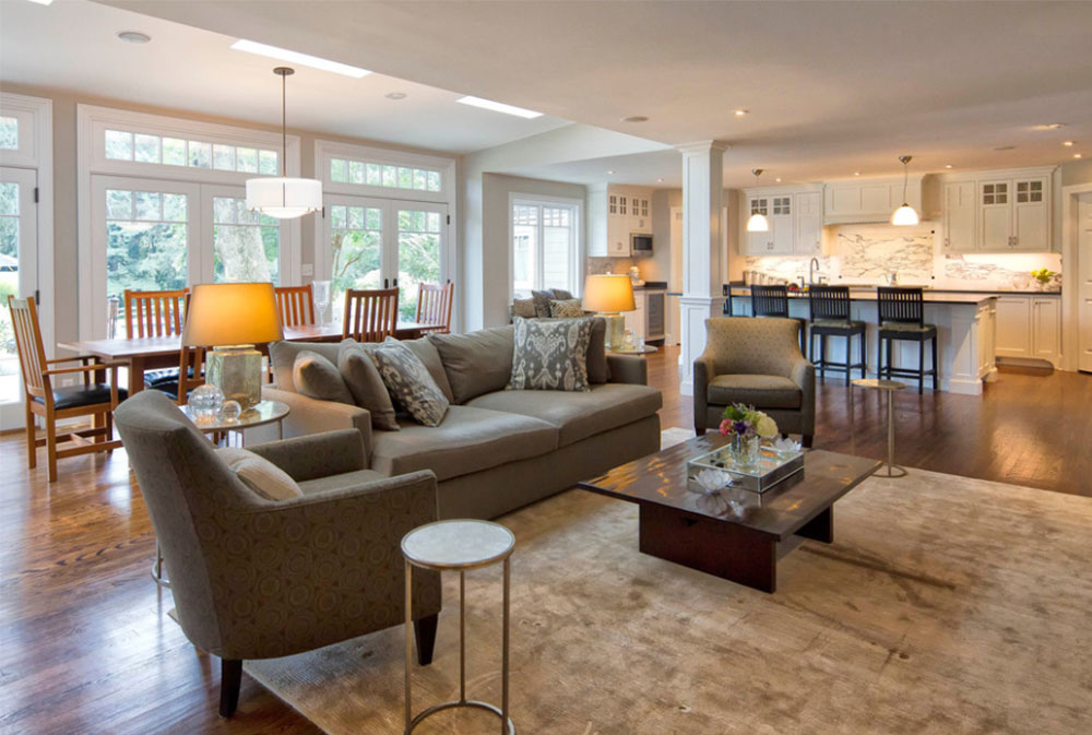 Open Floor Plan Living Room Color Ideas