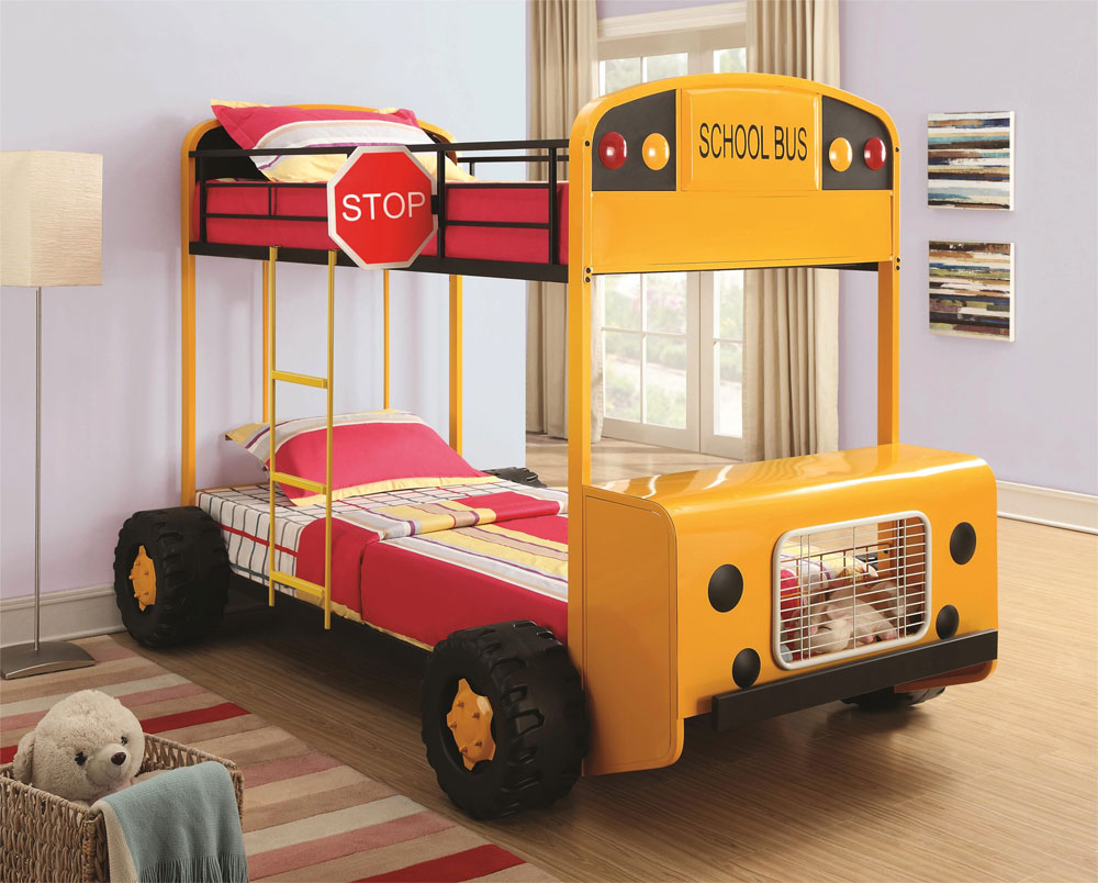 Двухъярусная кровать school bus