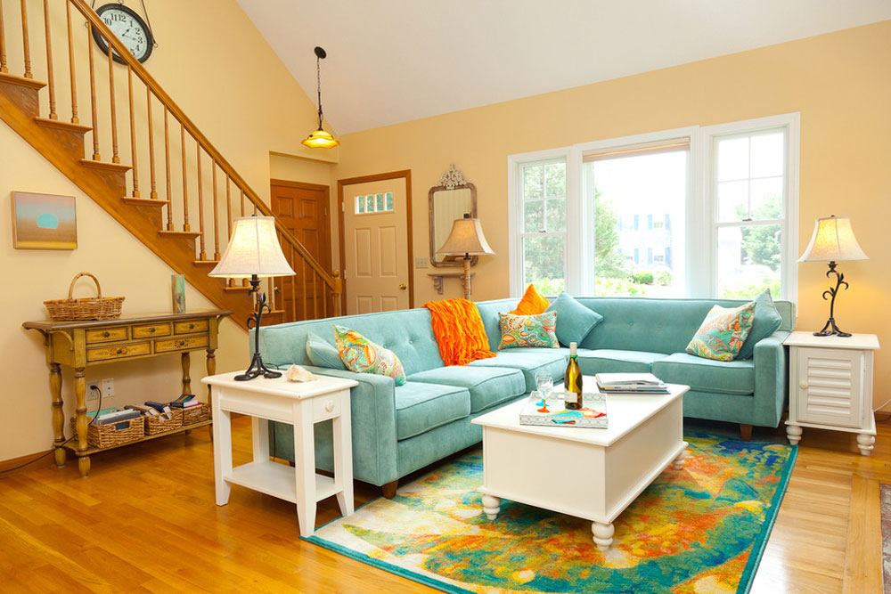 Using The Peach Color To Decorate Amazing Interiors