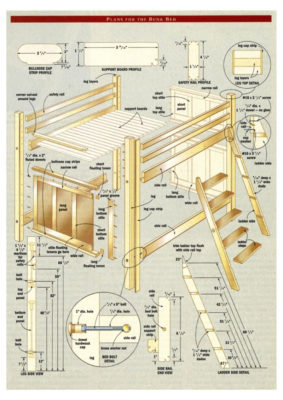 Free DIY Bunk Bed Plans To Build Your Own Bunk Bed
