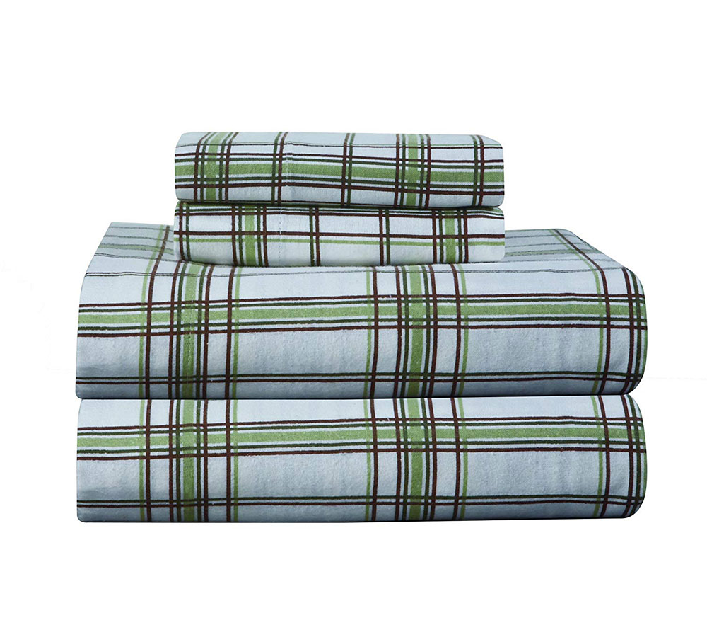 Pointehaven-Heavy-Weight-Printed-Flannel-Queen-Sheet-Set The best flannel sheets you can get for your cozy room