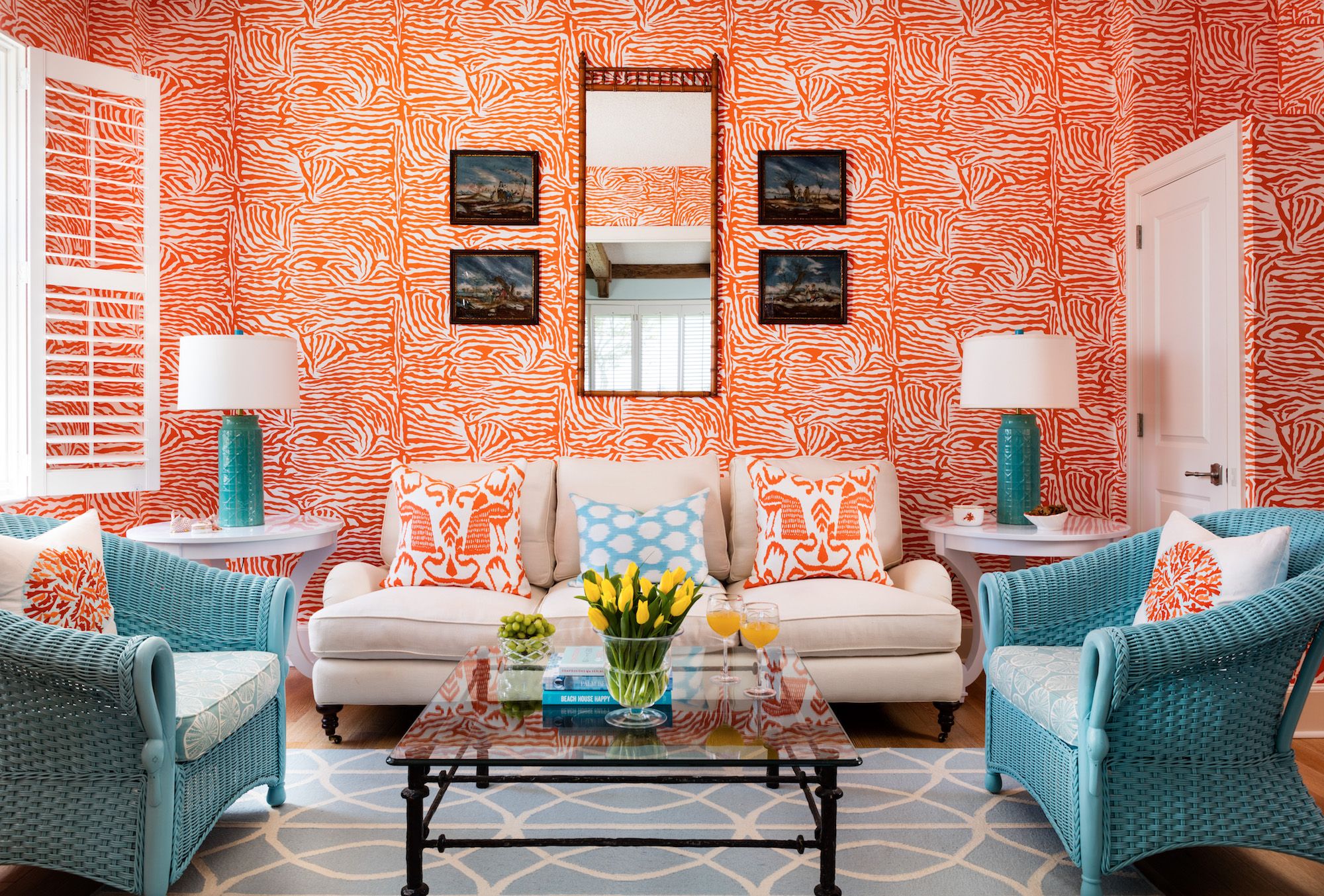 living room wallpaper ideas cream
