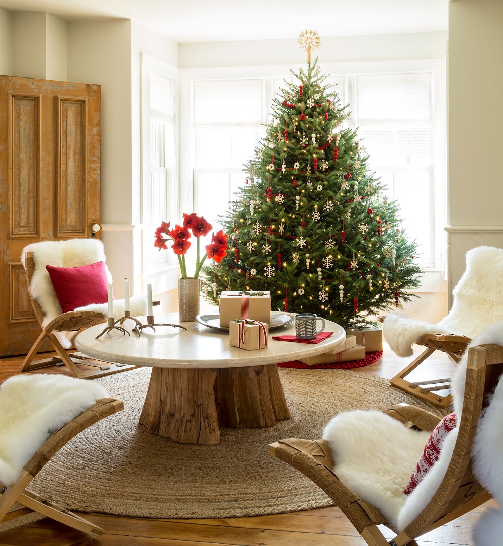 t3-144 Christmas living room decorations you must try in the holiday season