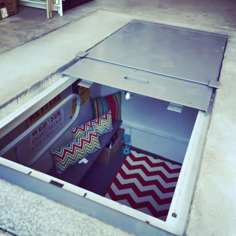 a clean safe way to build a fallout shelter in your basement
