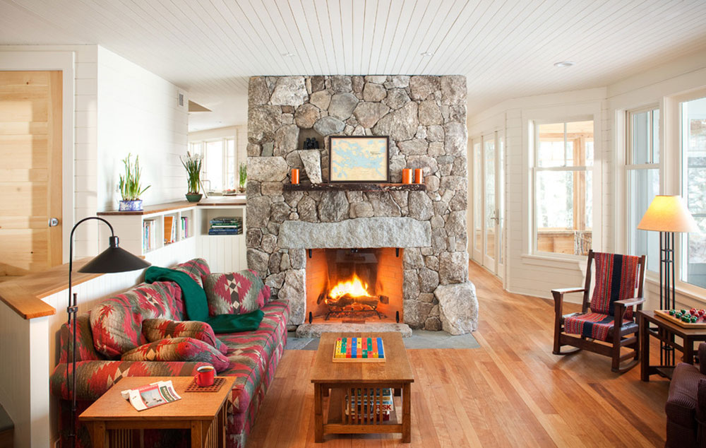 Living-Room-and-Fireplace-by-Whitten-Architects How much does it cost to build a fireplace and chimney? (Answered)